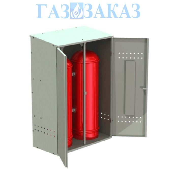 Разборный шкаф для двух пропановых  газовых баллонов 50л ШС-2