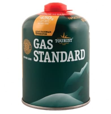 Газовый баллон GAS STANDART - 450 г (резьбовой) TOURIST