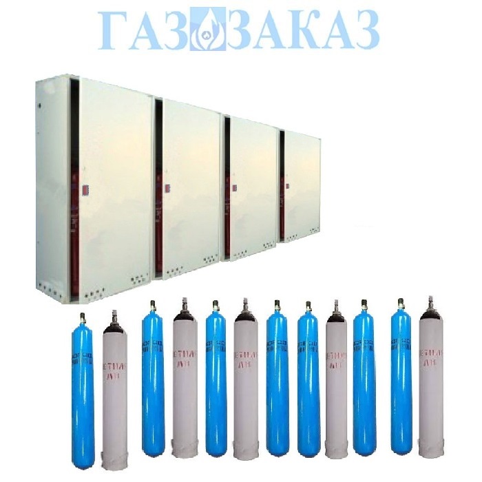 Шкаф для двенадцати кислородных и ацетиленовых газовых баллонов  - копия