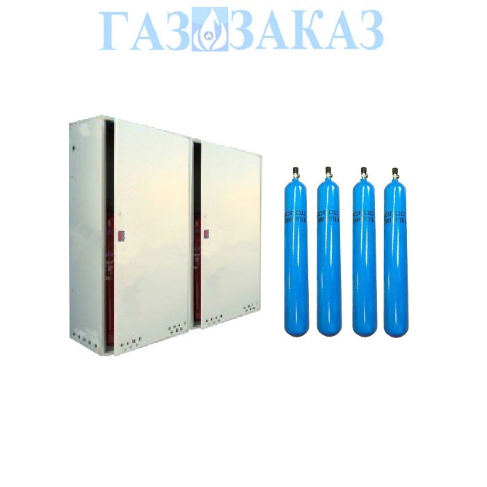 Шкаф для четырёх кислородных или ацетиленовых газовых баллонов